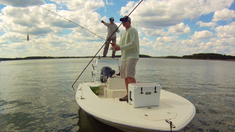 Fishing on flats boat charter in Hilton Head Island